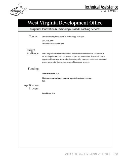 West Virginia Business Resource Directory