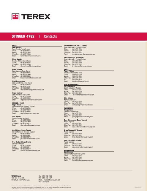 Load Chart - Millican Crane Service