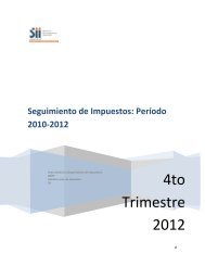 Informe de Seguimiento de Impuestos al Cuarto Trimestre del 2012