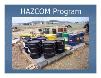 HAZCOM Program - MCCS Camp Lejeune