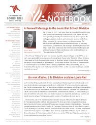 Read the latest Notebook - Louis Riel School Division