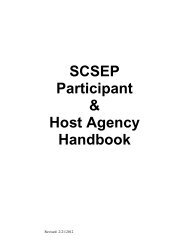SCSEP Participant & Host Agency Handbook - AARP WorkSearch