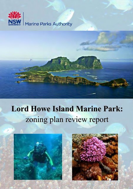 Lord Howe Island Marine Park zoning plan review report