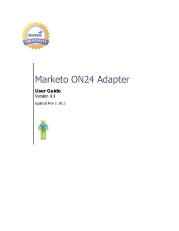 ON24 Integration User Guide - Marketo LaunchPoint