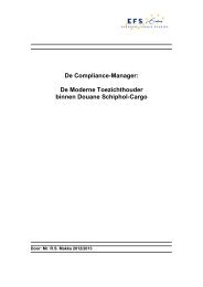 De Compliance-Manager - Europese Fiscale Studies