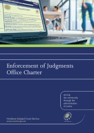 Enforcement of Judgments Office Charter - Northern Ireland Court ...