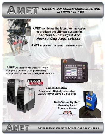 AMET_Narrow_Gap_SAW - Automated Welding Systems