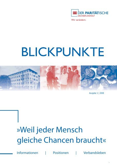 Blickpunkte 01-2008 - Der PARITÄTISCHE Sachsen Anhalt