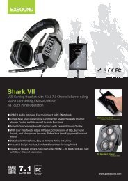 Shark VII - PC Gaming, Console Gaming Headsets | EXSOUND