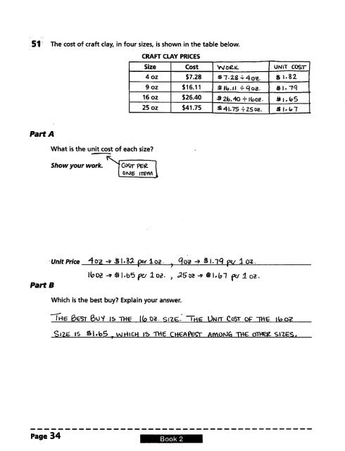 Buckle Down - Gr 8 - Practice Test - Form A - Answers.pdf