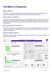 The Metric U explained - Unipart Logistics