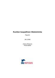 Kuntien kaupallinen liiketoiminta - KTM -Julkaisurekisteri