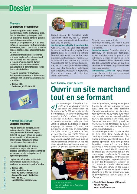 magazine economique des chambres de commerce et d'industrie