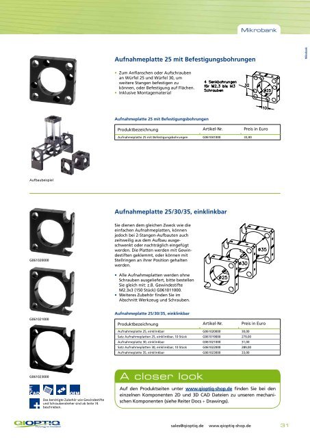 Mechanik - Qioptiq Q-Shop