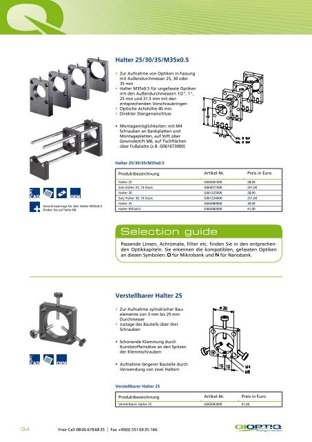 Mechanik - Qioptiq Q-Shop