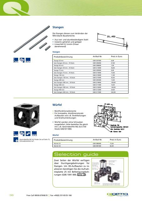 Mechanik - Qioptiq Q-Shop