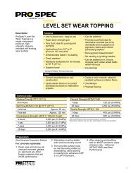 LEVEL SET WEAR TOPPING - Sweeney Materials