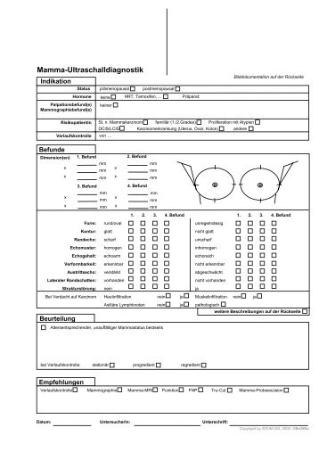 Befund Mammasonographie , .pdf- Dokument - SGUM