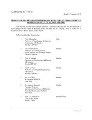 Minutes of the Pre-bid meeting held on 31/01/2011 - IIT Mandi