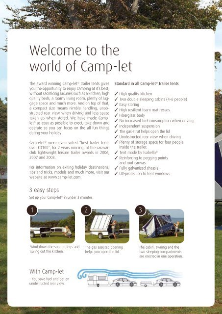 2009 Camp-let trailer tent brochure - Camperlands