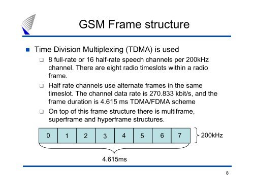 Cellular Network Planning and Optimization Part V: GSM