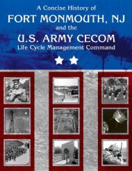 Concise History of Fort Monmouth - CECOM - U.S. Army