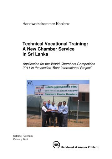 Technical Vocational Training: A New Chamber ... - ICC Deutschland