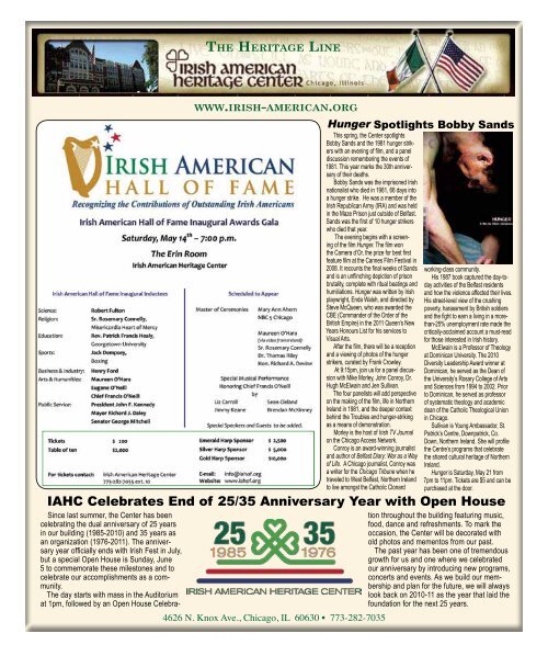 May 2011 - Irish American News