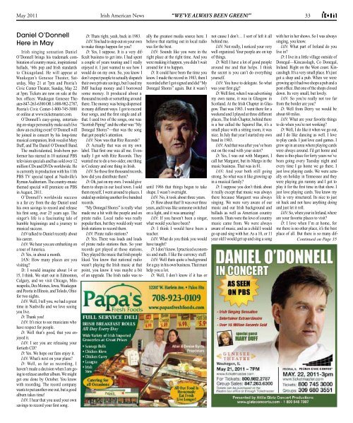 May 2011 - Irish American News