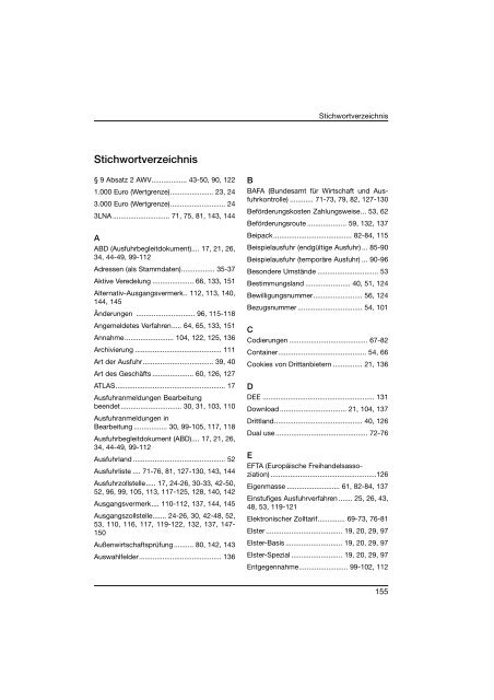 Demo Fit für die ATLAS-Ausfuhranmeldung am Beispiel der ...