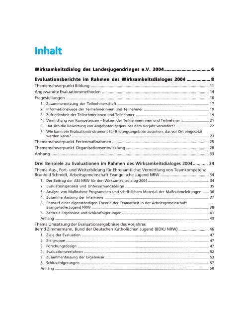 2. Bericht Wirksamkeitsdialog - Landesjugendring NRW e.V.