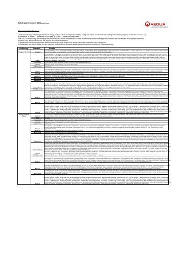 Abfuhrplan Chemnitz 2012 - Veolia Umweltservice