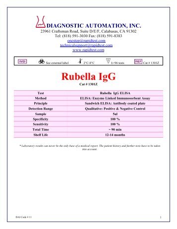 Rubella IgG