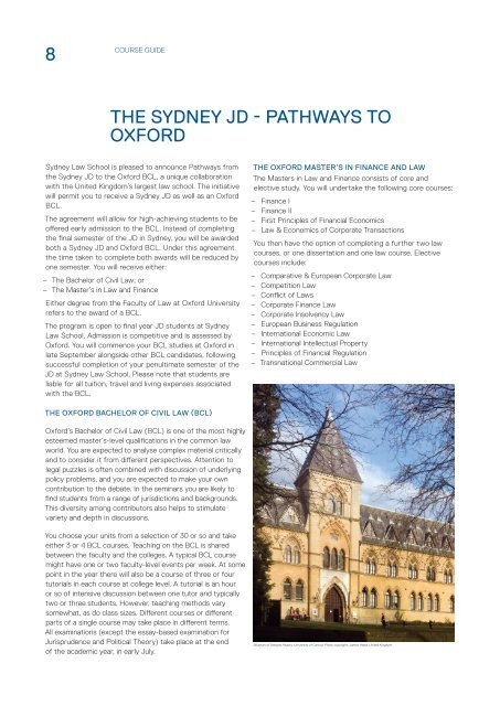 (JD) Guide - The University of Sydney