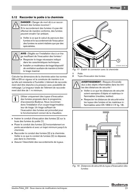 Notice de montage et d'entretien blueline Pellet_2W