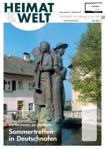 Dorfbrunnen im Zentrum: Sommertreffen in Deutschnofen - KVW