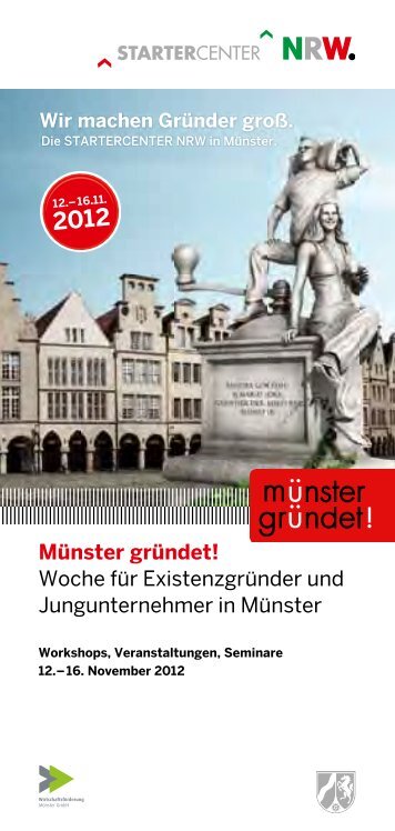 Münster gründet! Woche für Existenzgründer und Jungunternehmer ...