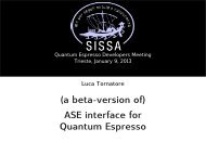 slides - Quantum Espresso