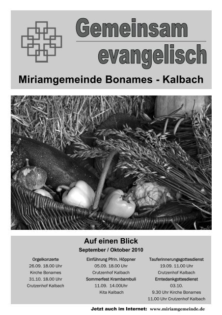 Miriamgemeinde Bonames - Kalbach - Miriamgemeinde Frankfurt