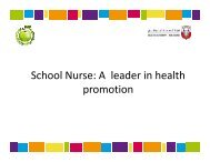 2.school nurse-a leader in health promotion - Health Authority â Abu ...