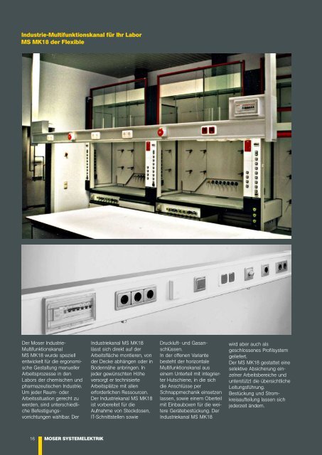 Prospekt IndustriesÃ¤ulen - Moser Systemelektrik