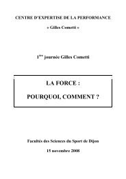 la force : pourquoi, comment - Centre d'Expertise de la Performance ...