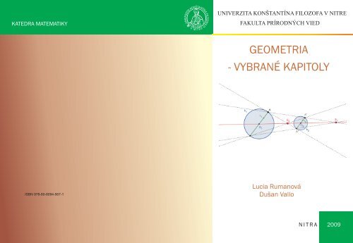 geometria â€“ vybranÃ© kapitoly - Katedra matematiky FPV UKF v Nitre