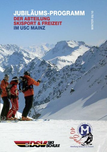 Das Fahrtenprogramm 2009/2010 als .pdf-Datei zum ... - USC Mainz