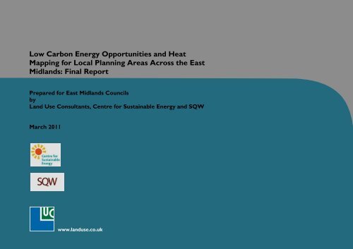 Low Carbon Energy Opportunities and Heat Mapping for Local ...