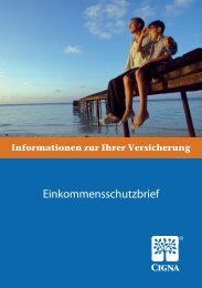 Allgemeine Versicherungsbedingungen Einkommensschutzbrief