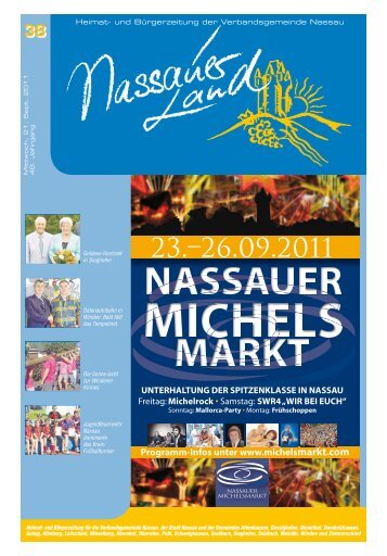 Mitteilungsblatt Ausgabe 38 - 2011 - Verbandsgemeinde Nassau