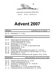Advent 2007 - Familienclub Herrliberg