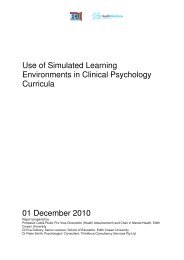Use of Simulated Learning Environments in Clinical Psychology ...