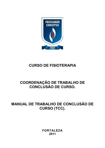 Manual de TCC de Fisioterapia - Faculdade Christus